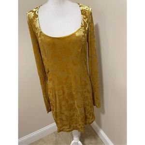 Free People Intimately Velvet Mini Dress Size XL